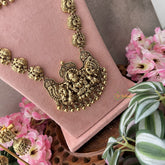 Vriksham Gold Look Alike Antique Lakshmi Bridal Set-G18663